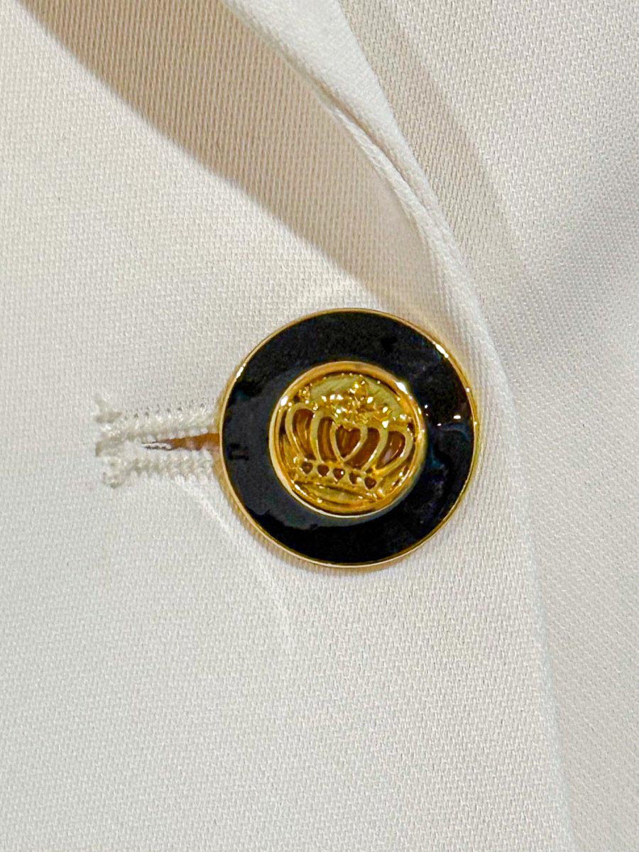 [SETTAN] ジャケットライク テーラード ダブルボタン ベルト付 プリーツ Aライン ロングドレス 結婚式 お食事会 発表会 演奏会 S26087
