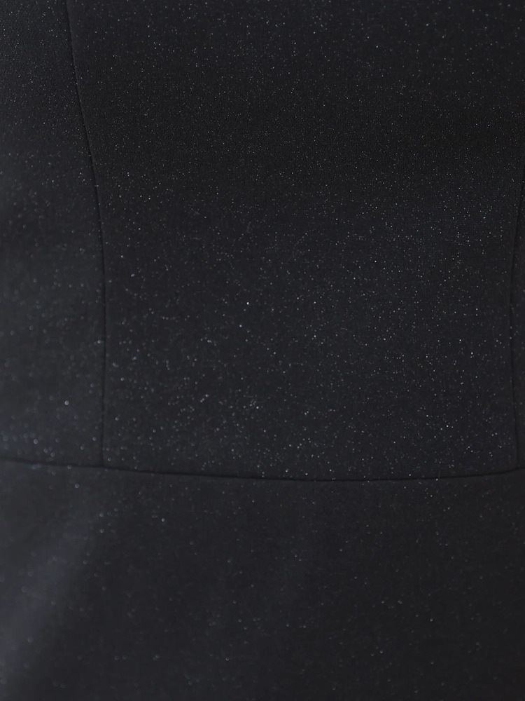 【Veautt】4color アシンメトリーシアー ビジューストラップ スリット タイト ミディアムドレス VT032614