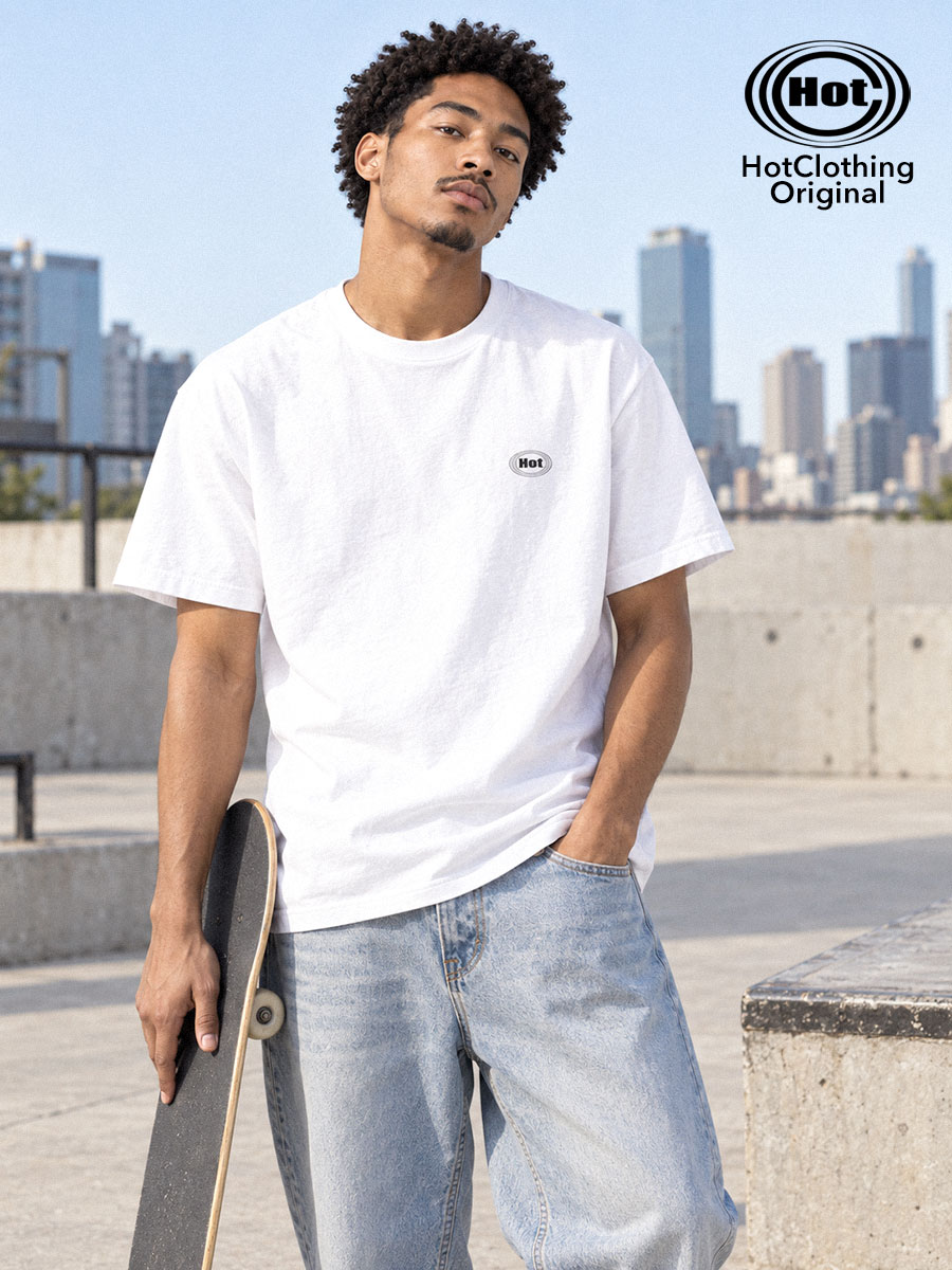 [HotClothing Original] Hot First Mark ロゴTシャツ 6.2オンス プレミアムTシャツ United Athle ユニセックス メンズ レディース hot-t594201-mc