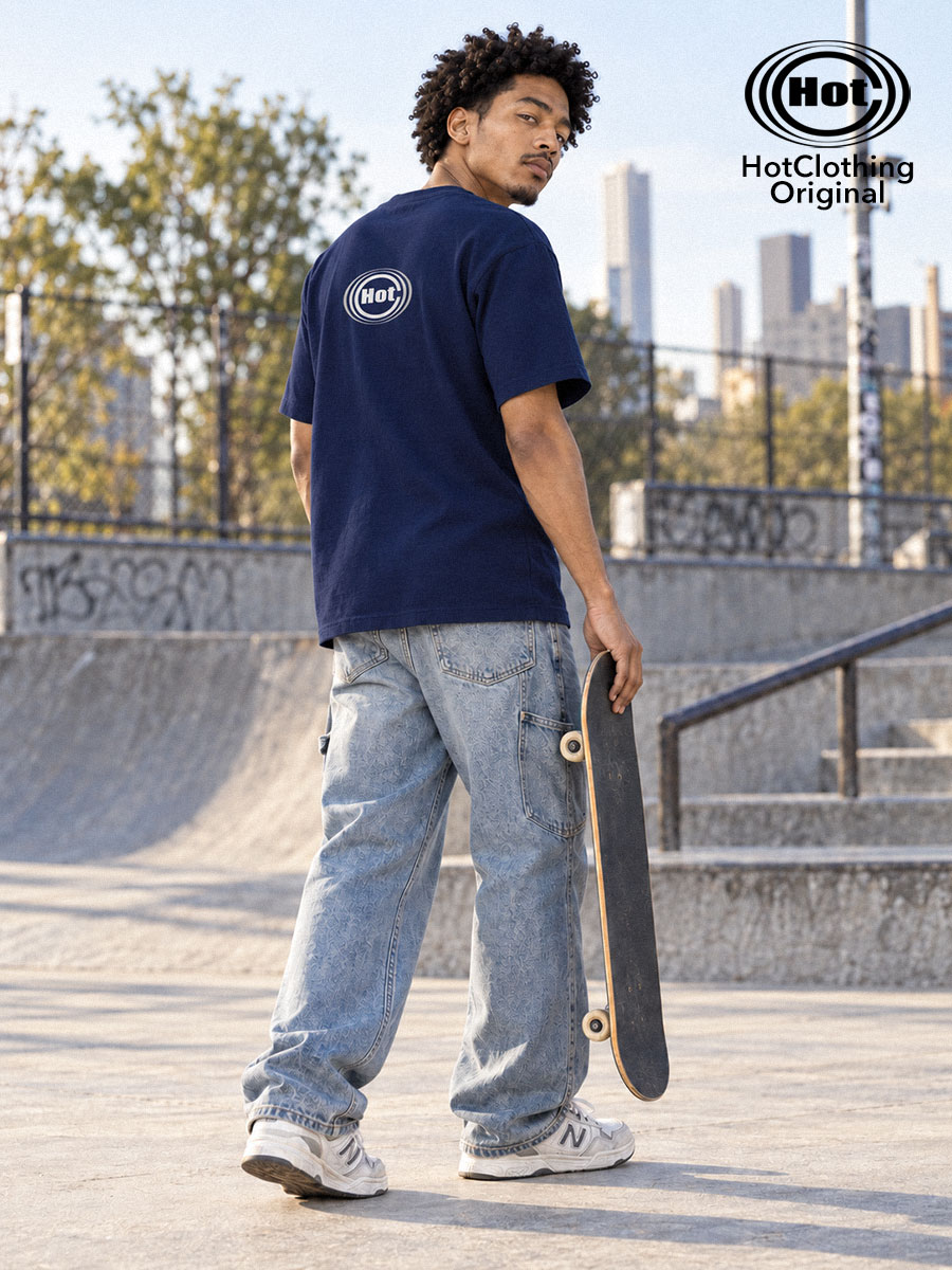 [HotClothing Original] Hot First Mark ロゴTシャツ 6.2オンス プレミアムTシャツ United Athle ユニセックス メンズ レディース hot-t594201-mc