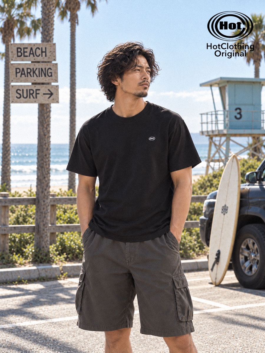 [HotClothing Original] Hot First Mark ロゴTシャツ 6.2オンス プレミアムTシャツ United Athle ユニセックス メンズ レディース hot-t594201-mc