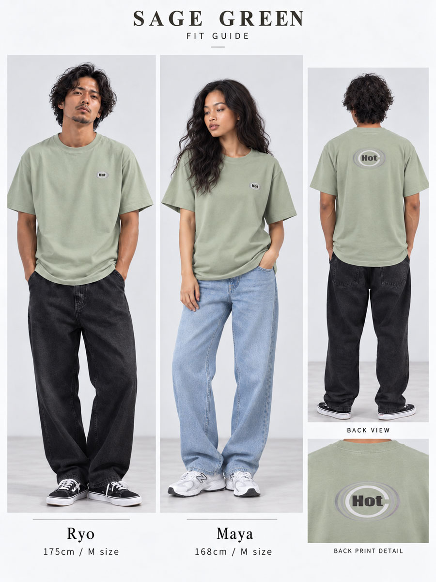 [HotClothing Original] Hot First Mark ロゴTシャツ 6.2オンス プレミアムTシャツ United Athle ユニセックス メンズ レディース hot-t594201-mc