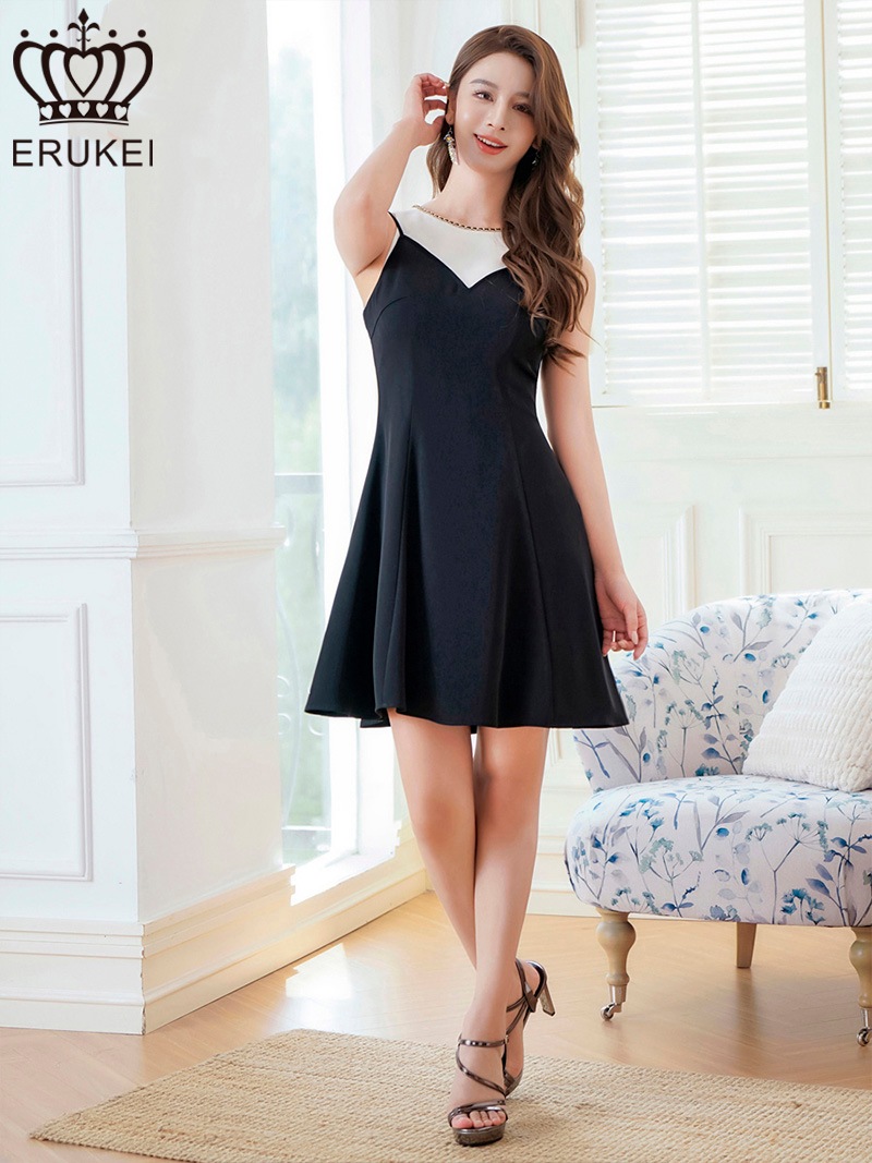 エジプト製の前開きフード付きガラベイヤ ERUKEI] バイカラー チェーンパイピング レイヤード風 Aライン