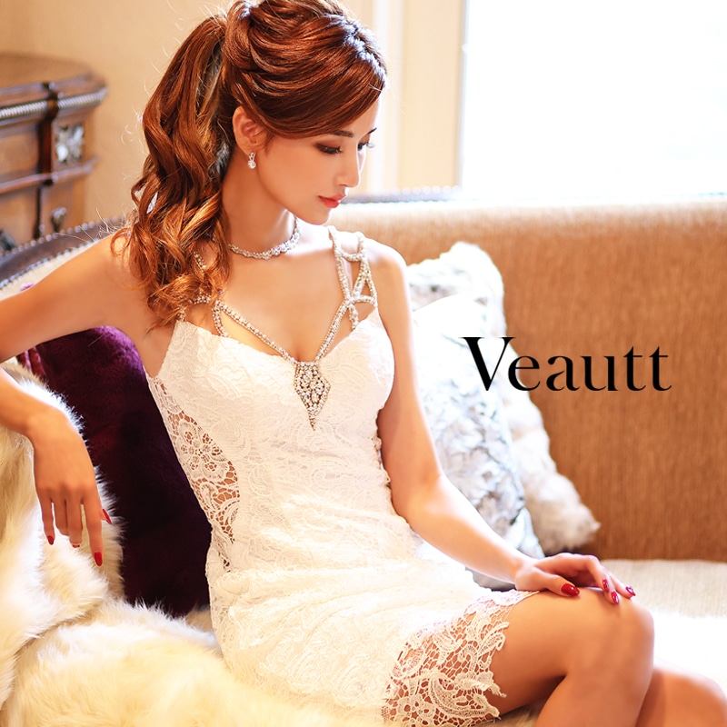 Veautt(ヴュート) オレンジ　ドレス　Mサイズ Veautt(ヴュート) オレンジ ドレス Mサイズ
