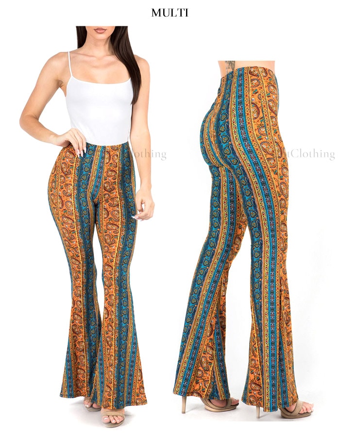 DEEDEE ベルボトム ペイズリー柄 渋谷DEE DEE ベルボトム ペイズリー柄