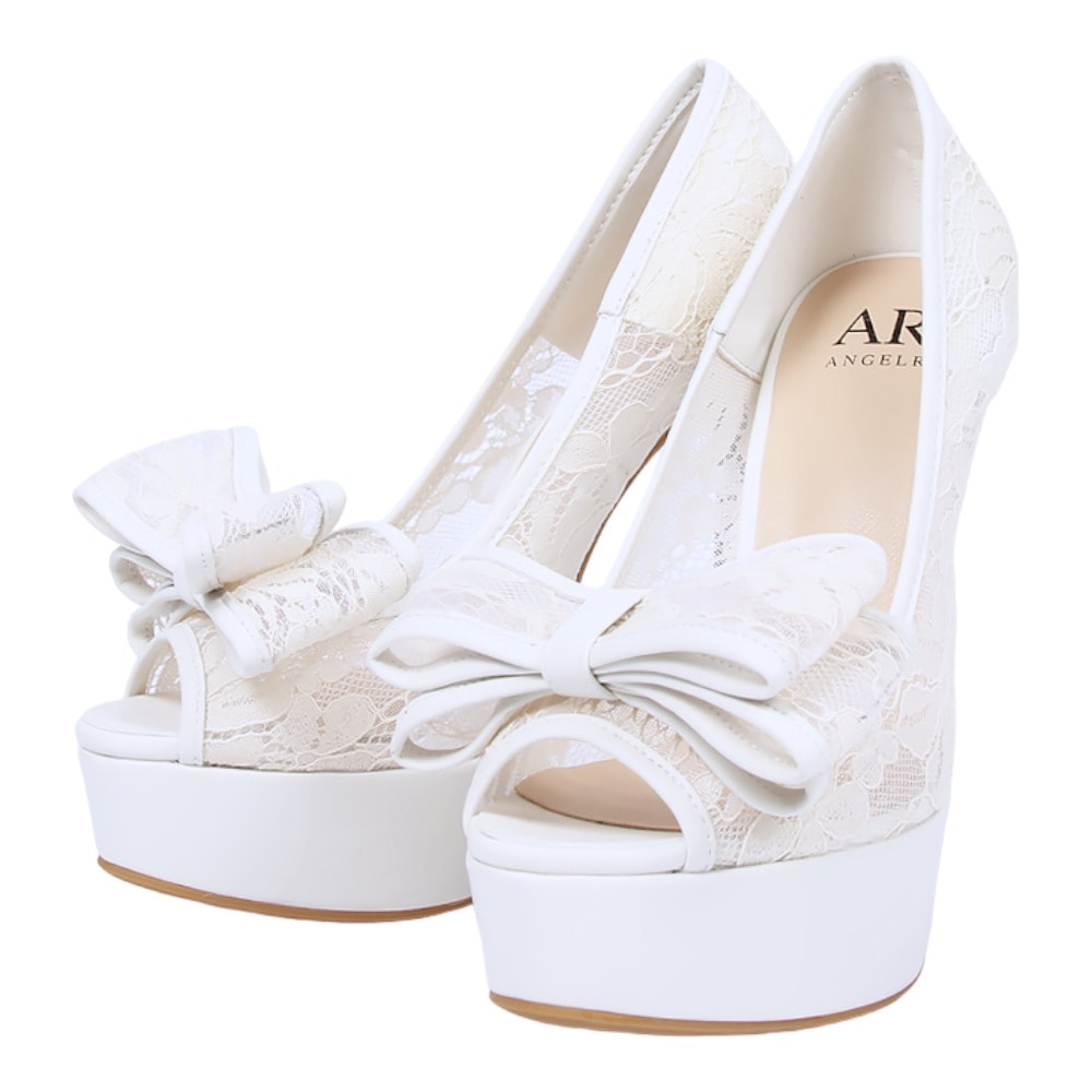 AR ANGELR ハイヒール 38(24cm) ホワイト AR ANGELR ハイヒール 38(24cm) ホワイト AR ANGELR パール装飾