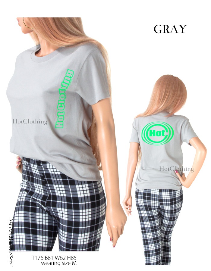 HotClothingオリジナル HotマークロゴプリントTシャツ -hot-t001