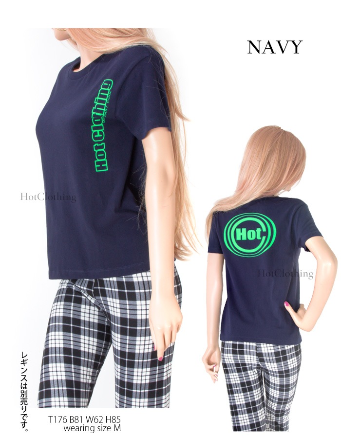 HotClothingオリジナル HotマークロゴプリントTシャツ -hot-t001