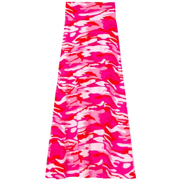 【L.A. Import】9color シンプル マキシスカート ロング丈 総柄 迷彩柄 カモフラ スカル チェック ストライプ 無地 フレア マーメイドライン ベアワンピ対応 ストレッチ リゾート 大人可愛い 女子会 ナイトワーク キャバクラ L.A.インポート デイリー 着回し お出かけ 旅行