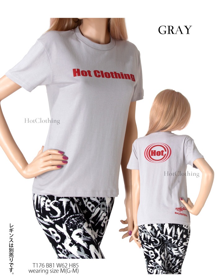HotClothingオリジナル HotマークロゴプリントTシャツ -hot-t002