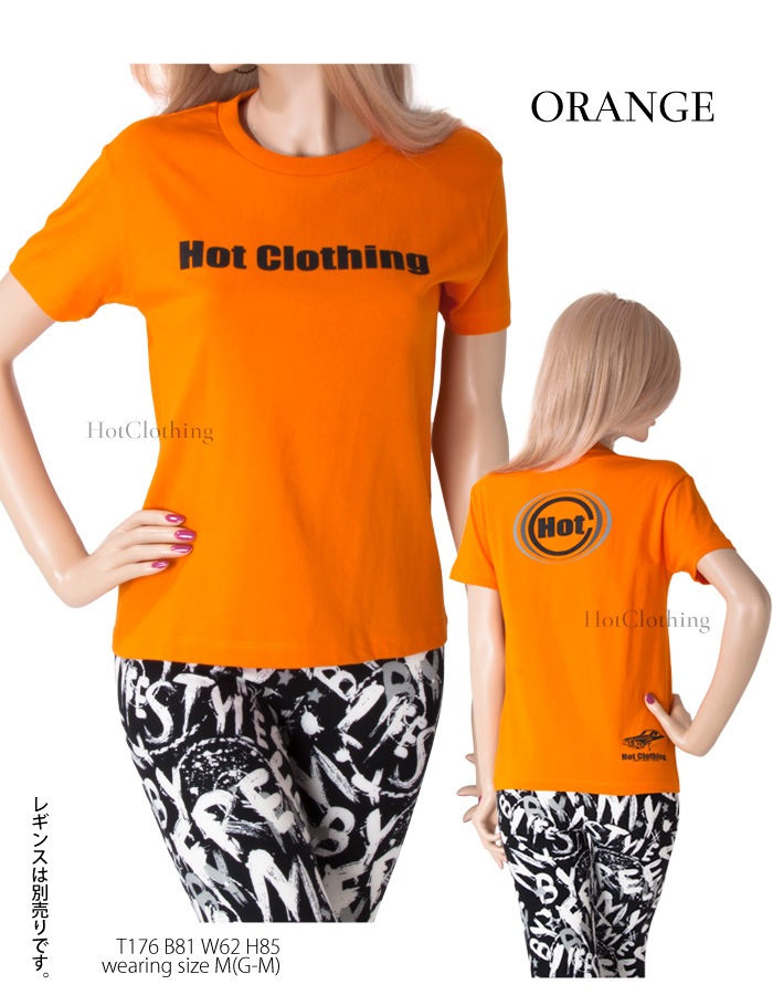HotClothingオリジナル HotマークロゴプリントTシャツ -hot-t002