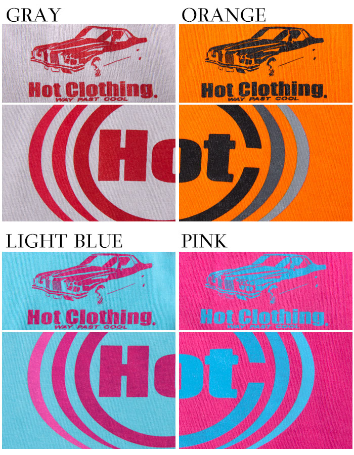 HotClothingオリジナル HotマークロゴプリントTシャツ -hot-t002