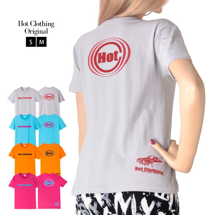 HotClothingオリジナル HotマークロゴプリントTシャツ -hot-t002