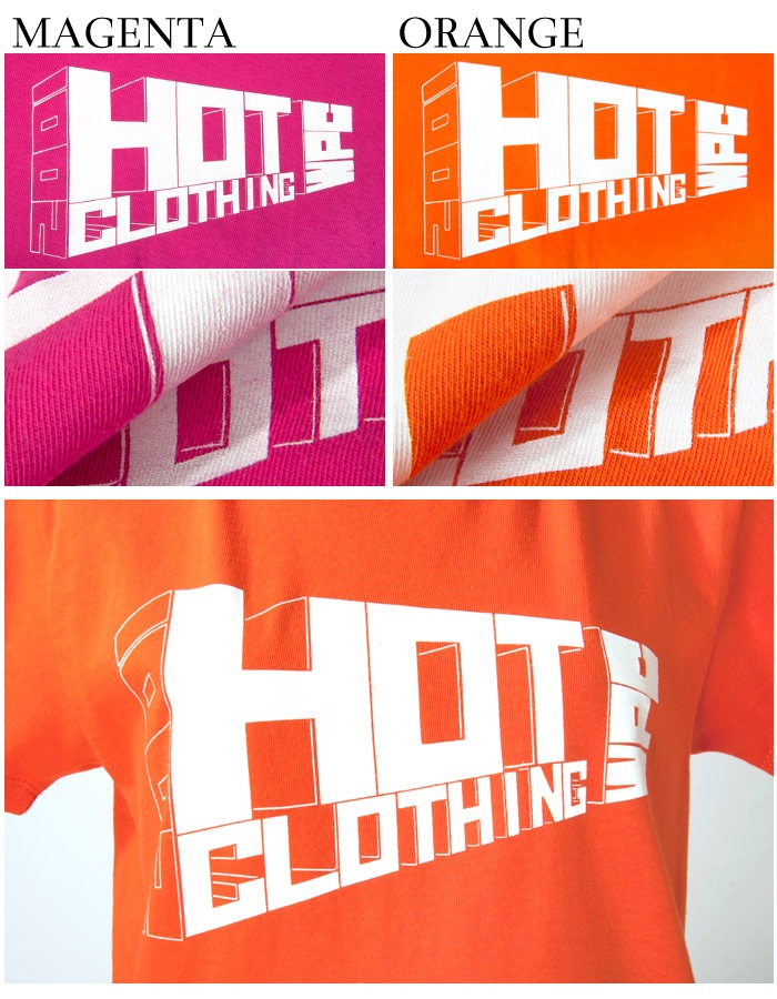 20 years since 2001 HotClothingオリジナル HotマークロゴプリントTシャツ -hot-t004