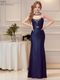 [AngelR] 4color ビーズ シアーメッシュ カットアウト タイト ロングドレス キャバドレス AR26874