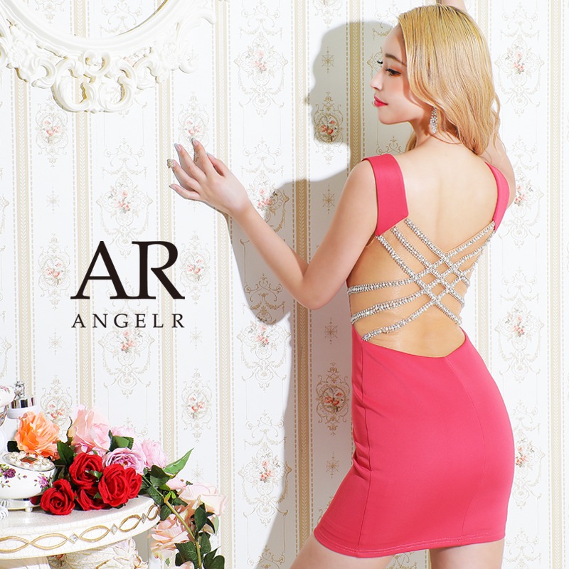 AngelR エンジェルアール フロントファスナークロスビジュータイトミニ