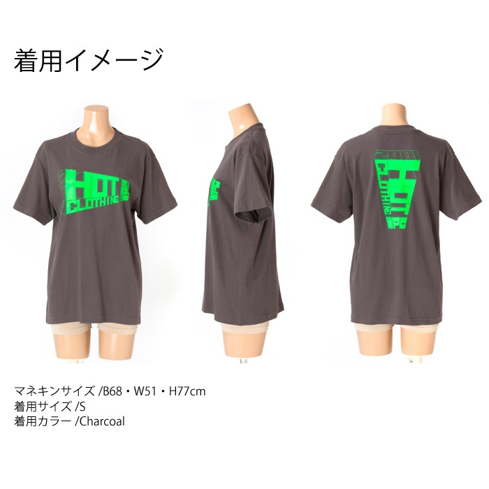 Mens HotClothingオリジナル ロゴプリントTシャツ Mens -hot-t006