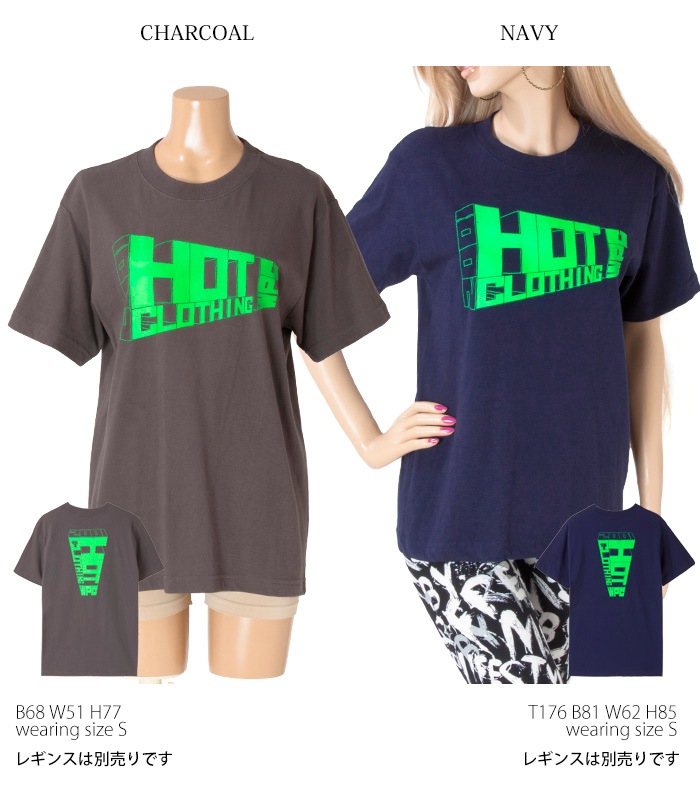 Mens HotClothingオリジナル ロゴプリントTシャツ Mens -hot-t006