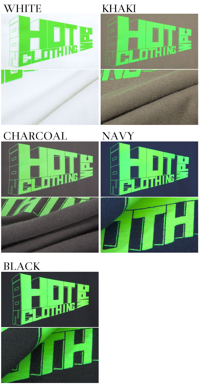 Mens HotClothingオリジナル ロゴプリントTシャツ Mens -hot-t006
