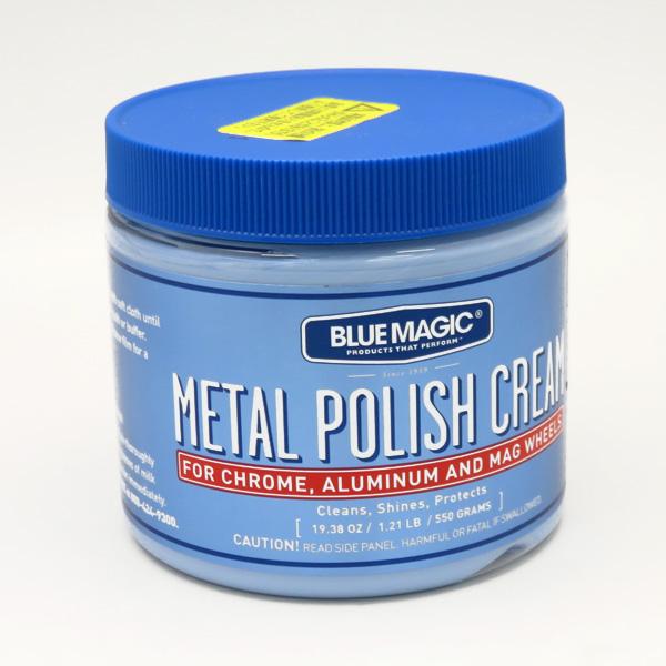 メタルクリーナー 金属磨き ブルーマジック ポリ缶 550g 艶出し・錆び取り/ジャパン・ゼネラル貿易：BM500|メンテナンス|車用品