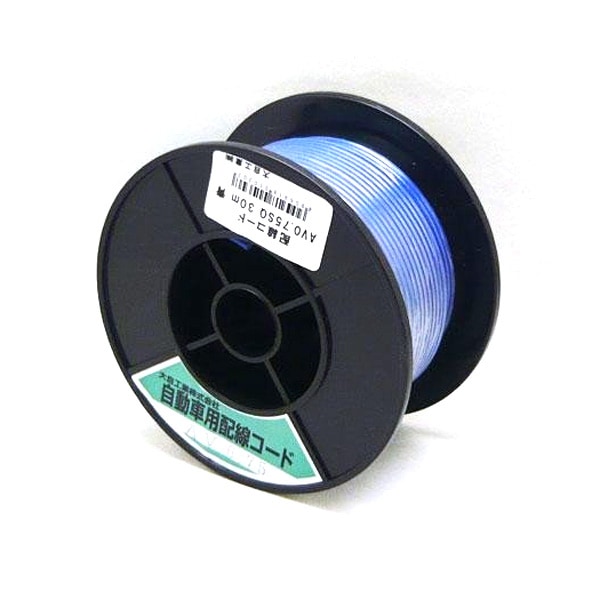 大自工業：自動車用配線コード 青 30m巻 AV0.75sq |電子パーツ|車用品