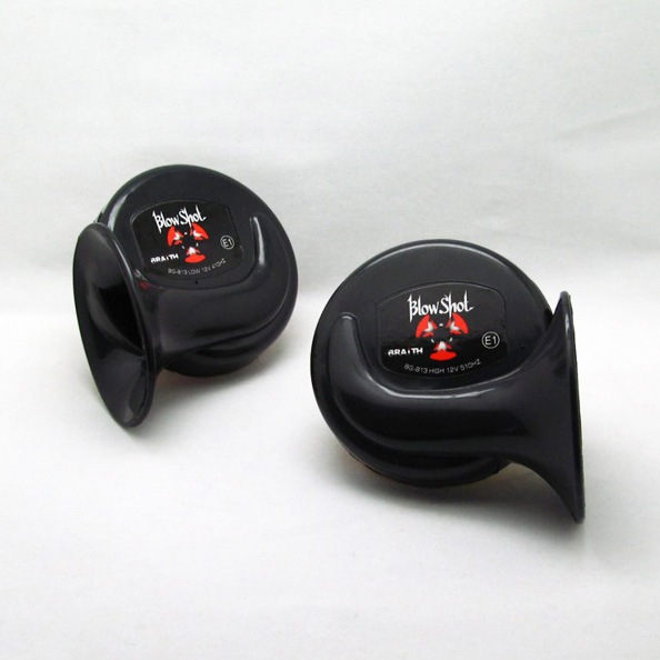 ブレイス ヨーロピアン ハイパワーホーン ブローショット ブラック BG-508/|外装パーツ|車用品