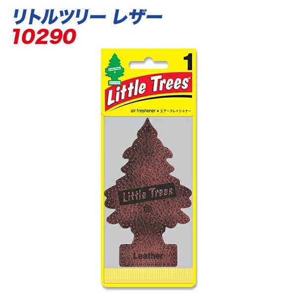  メテオAPAC株式会社：リトルツリー LittleTrees エアーフレッシュナー 吊り下げ式芳香剤 レザー 消臭/10290/|芳香剤・消臭剤|車用品