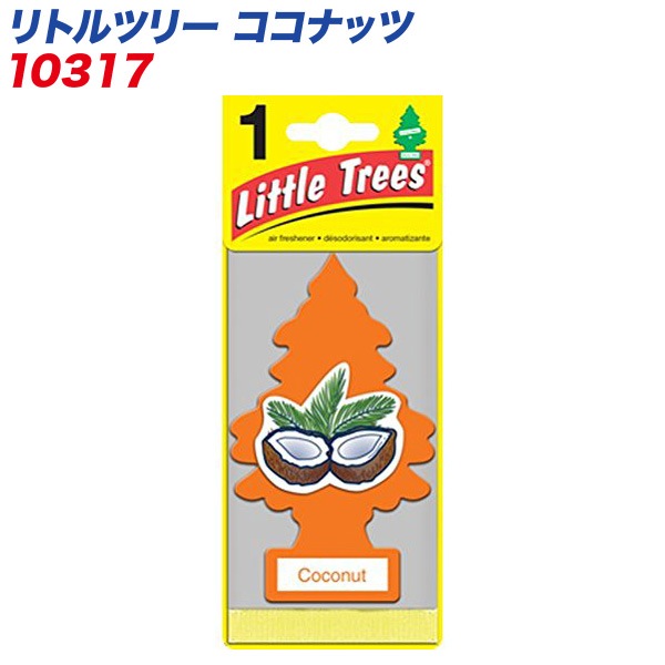  メテオAPAC株式会社：リトルツリー LittleTrees エアーフレッシュナー 吊り下げ式芳香剤 ココナッツ 消臭/10317/|芳香剤・消臭剤|車用品