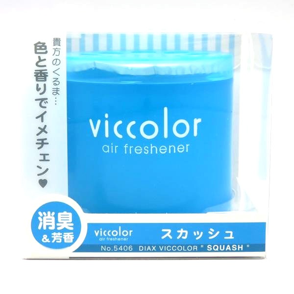 ダイヤケミカル：vicolor ビッカラ スカッシュ 消臭&芳香剤 ゲルタイプ/5406/|芳香剤・消臭剤|車用品