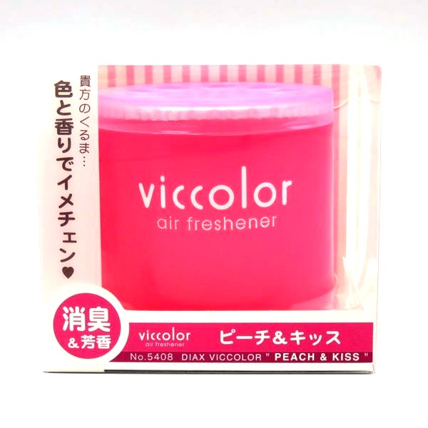 ダイヤケミカル：vicolor ビッカラ ピーチ&キッス 消臭&芳香剤 ゲルタイプ/5408/|芳香剤・消臭剤|車用品