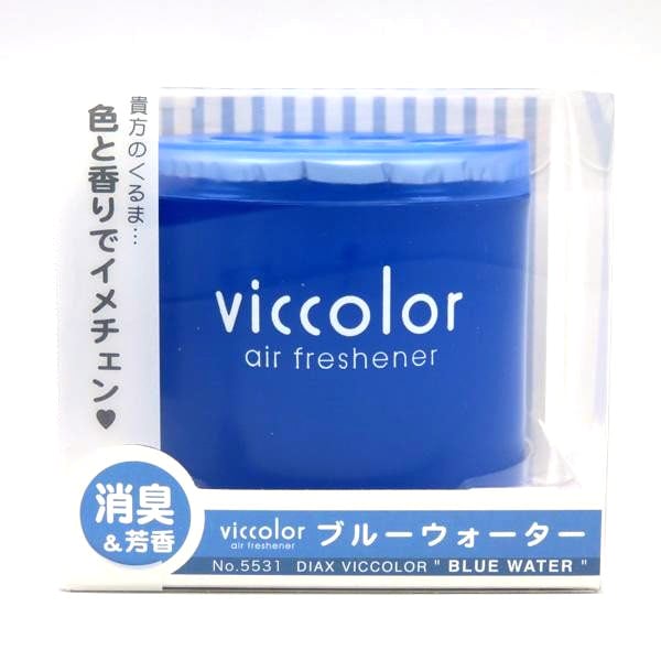 ダイヤケミカル：vicolor ビッカラ ブルーウォーター 消臭&芳香剤 ゲルタイプ/5531/|芳香剤・消臭剤|車用品