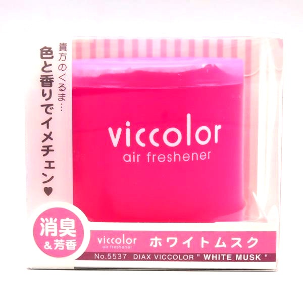 ダイヤケミカル：vicolor ビッカラ ホワイトムスク 消臭&芳香剤 ゲルタイプ/5537/|芳香剤・消臭剤|車用品