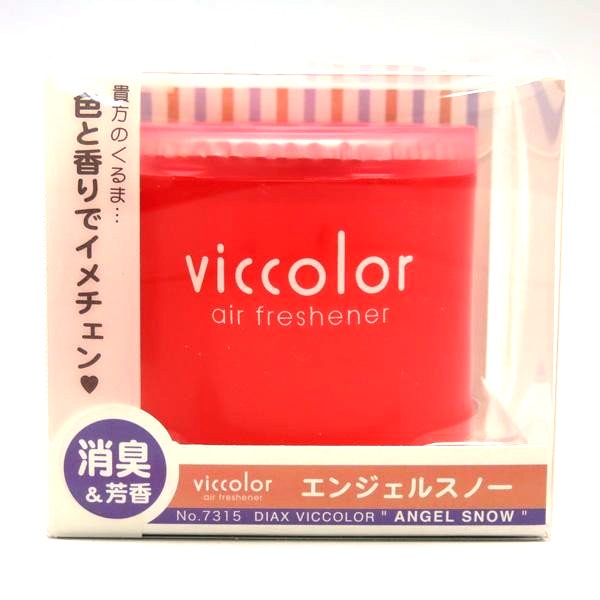 ダイヤケミカル：vicolor ビッカラ エンジェルスノー 消臭&芳香剤 ゲルタイプ/7315/|芳香剤・消臭剤|車用品