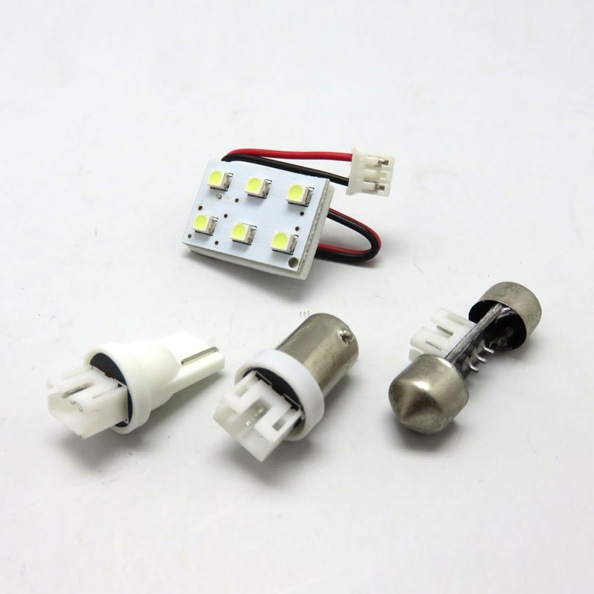  ブレイス/BRAiTH：LED 6SMD ルームランプ 超白輝 ホワイト光 16mm×23mm 低消費電力/BE-752|ライト・ランプ|車用品