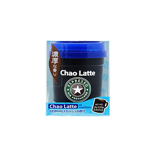 芳香剤 Chao Latte プレミアムスカッシュの香り ゲル状 置き型 香水 エアーフレッシュナー/アウグ：AC-40|芳香剤・消臭剤|車用品