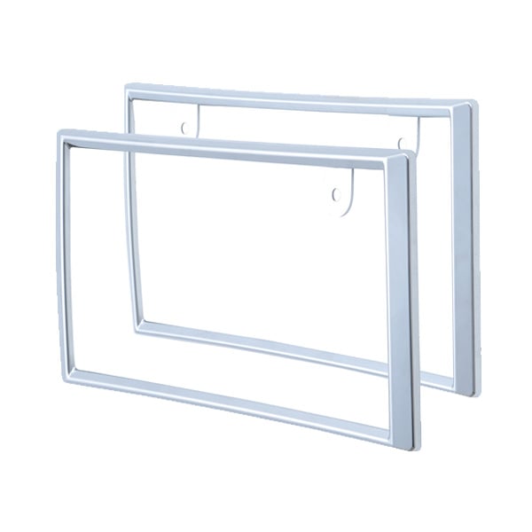 セイワ：ナンバーフレーム クロームメッキ フロント/リアの2枚セット ステンレスボルト付き/K397|外装パーツ|車用品