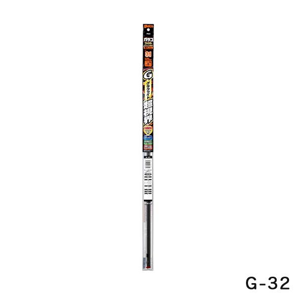ソフト99 ガラコワイパー グラファイト超視界 替えゴム ワイパーゴム 長さ550mm ゴム幅6mm 角型 G-32 04732|メンテナンス|車用品
