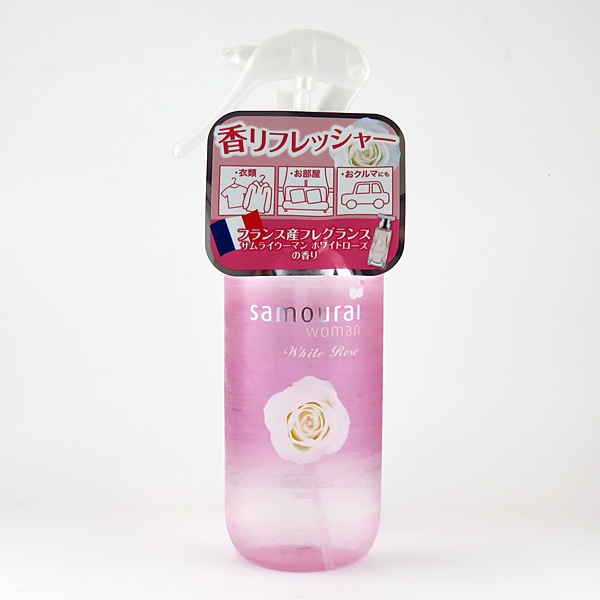 SPRジャパン サムライウーマン ファブリックミスト ホワイトローズ 300ml フローラル 香水 芳香剤 フレグランス 消臭 除菌 23464|芳香剤・消臭剤|車用品