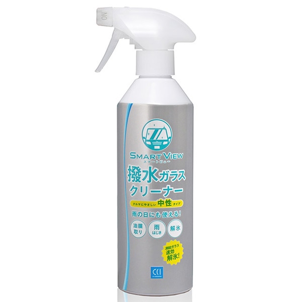 CCI/シーシーアイ スマートビュー 撥水ガラスクリーナー 中性 スプレータイプ 400ml 油膜とり 雨はじき 解氷 0170277|メンテナンス|車用品