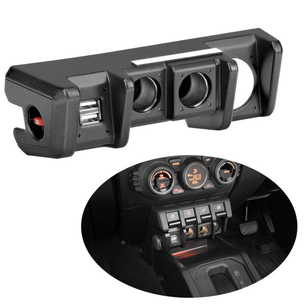 カーメイト 増設電源ユニット ジムニー (JB64)/ジムニーシエラ(JB74)専用 ソケット2口 USBポート2口 ダウンライト付き NZ587|アクセサリ|車用品