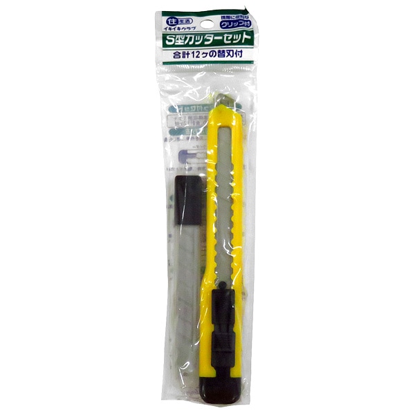 豊光 S型 カッターセット 全長130mm 替刃12枚付き 工具 HC-202|DIY・工具|車用品