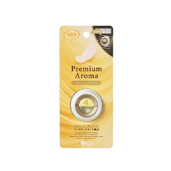 エステー 芳香剤 クルマの消臭力 Premium Aroma リキッドタイプ イノセントシフォン エアコン取付 車内 12889|芳香剤・消臭剤|車用品