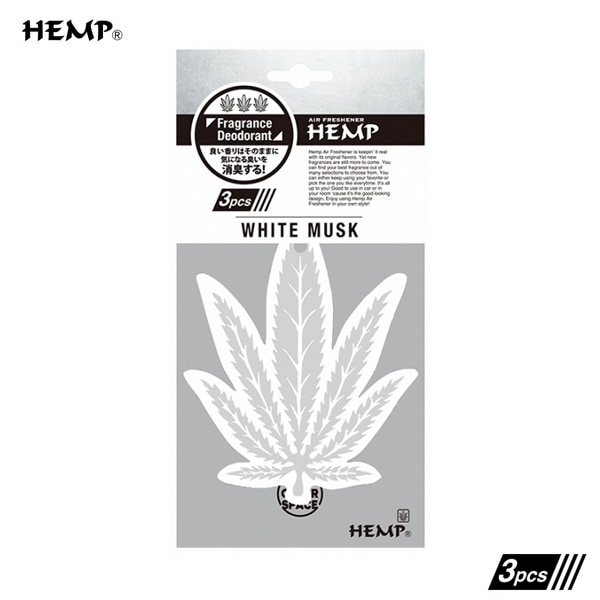 ニューアークス/newarX 芳香剤 HEMP エアフレッシュナー 3個パック ホワイトムスク 吊り下げ型 車内 トイレ消臭 ヘンプ NAX-056-001|芳香剤・消臭剤|車用品
