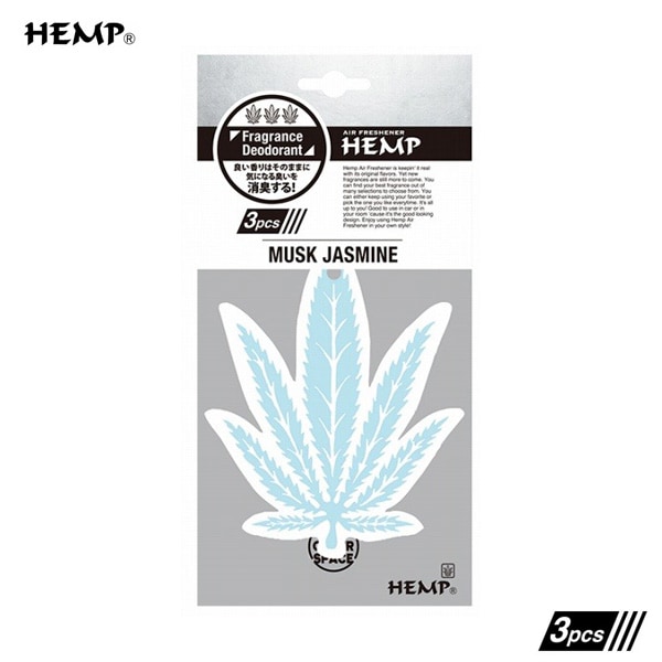 ニューアークス/newarX 芳香剤 HEMP エアフレッシュナー 3個パック ムスクジャスミン 吊り下げ型 車内 トイレ消臭 ヘンプ NAX-056-002|芳香剤・消臭剤|車用品