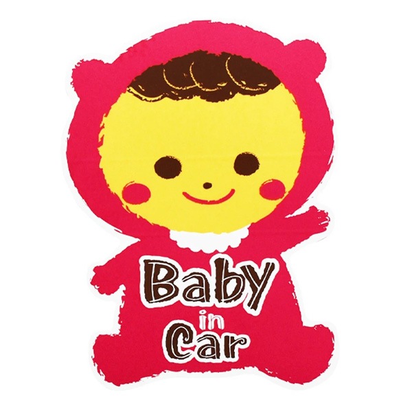 アールエル ２WAY ドライブサイン 反射タイプ ピンク ベビーインカー 子供乗っています 車 後続車 マグネットシート付 ST812|セーフティ|車用品