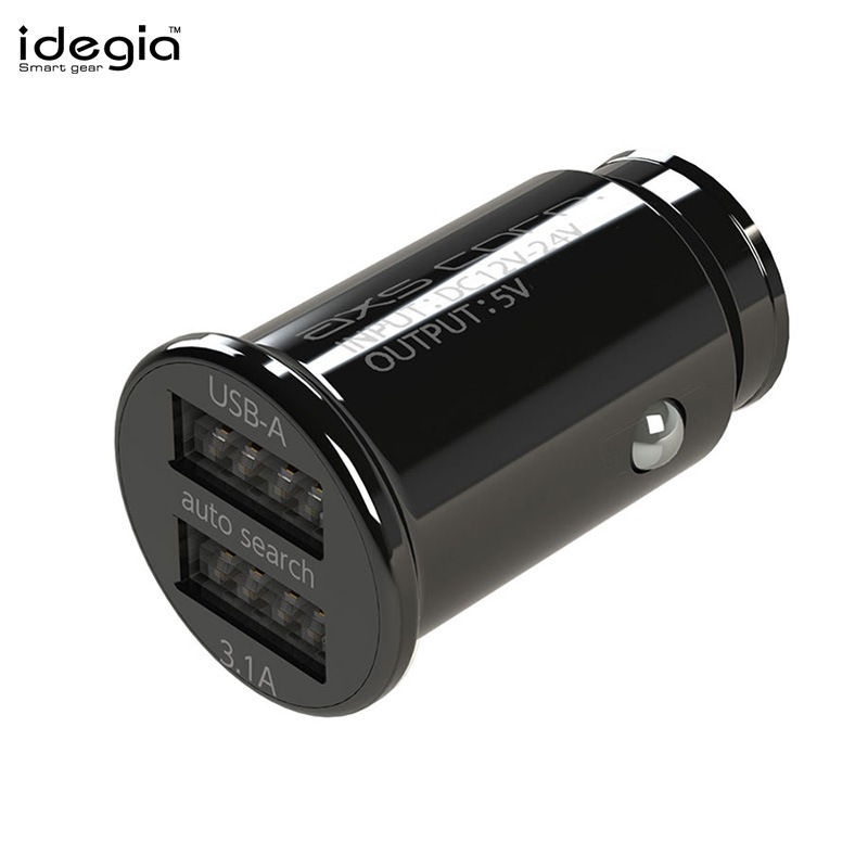 アークス/axs コンパクトDC充電器 A+A＆ケーブルA/L 3.1A ハイパワー 2USBポート 充電ソケット 増設 DC12/24V Mfi認証ケーブル付 X-306|アクセサリ|車用品