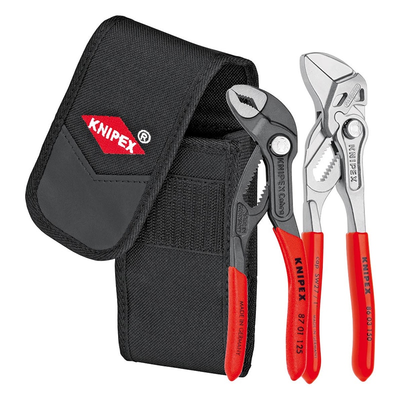 KNIPEX(クニペックス) ウォーターポンププライヤーセット (2本組・ポーチ付)  002072V01|KNIPEX|工具