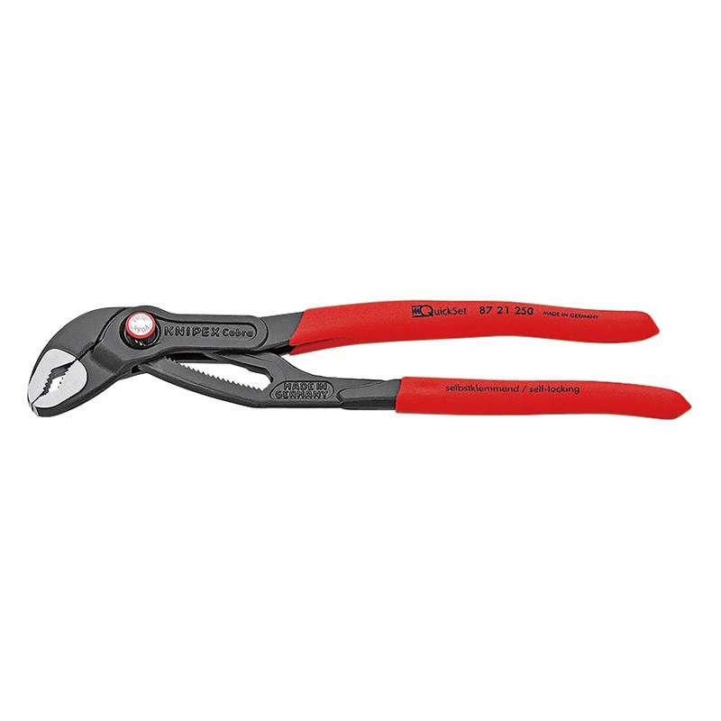 KNIPEX(クニペックス) コブラ クイックセットウォーターポンププライヤー (台紙付き)  8721-250|KNIPEX|工具