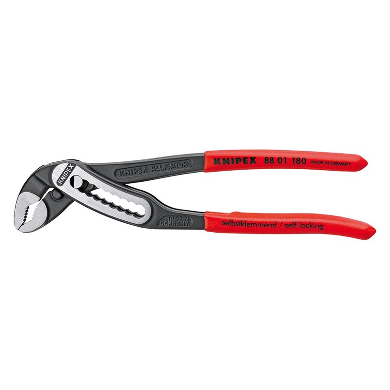KNIPEX(クニペックス) アリゲーター ウォーターポンププライヤー (台紙付き)  8801-180|KNIPEX|工具