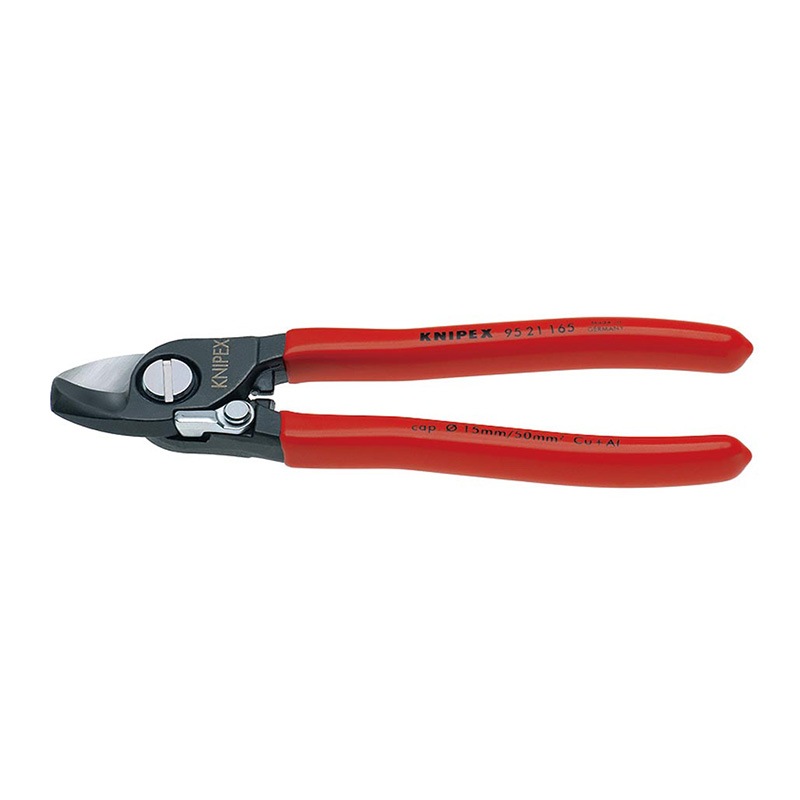 KNIPEX(クニペックス) ばね付ケーブルカッター (台紙付き)  9521-165|KNIPEX|工具